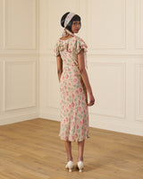 1930s Cissy Dress - Hydrangea Georgette