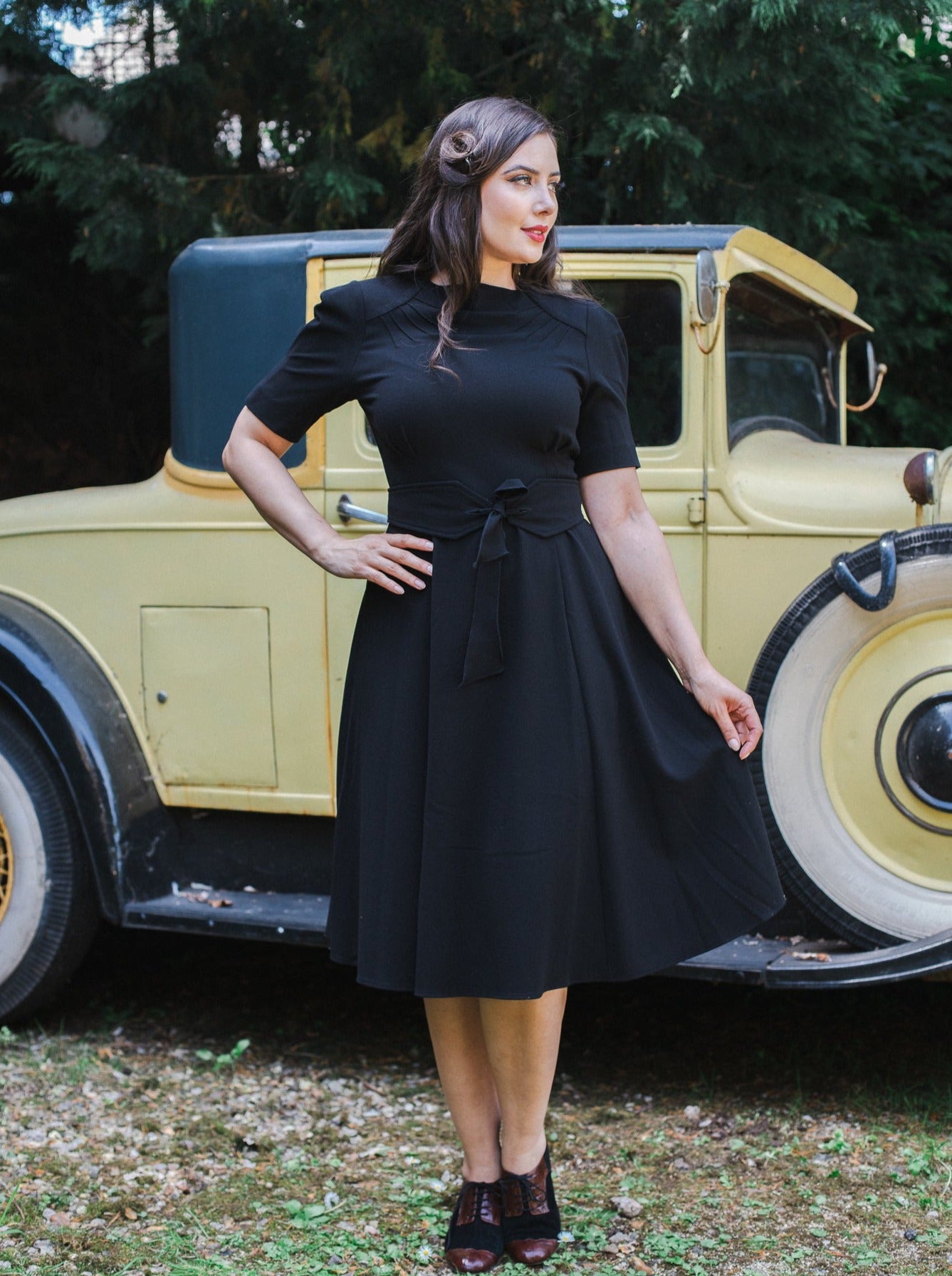 1940s Stanwyck Dress
