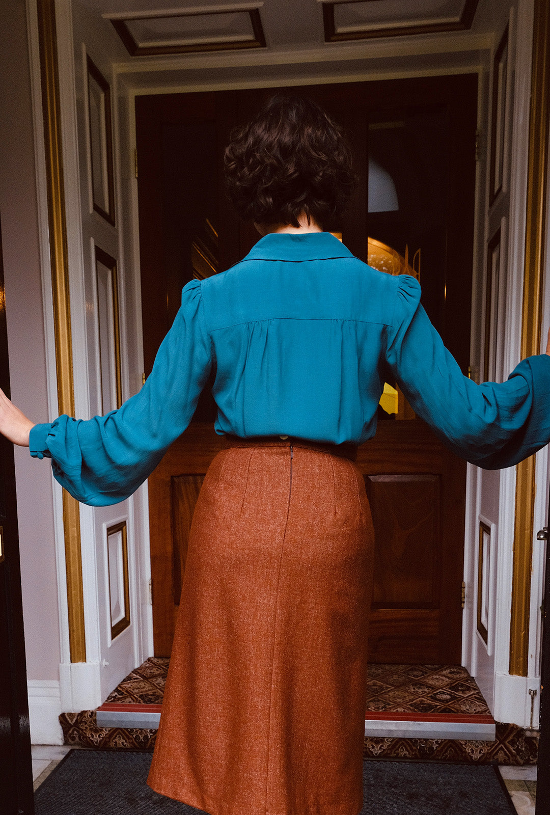 1940s Victory Blouse - Dragonfly