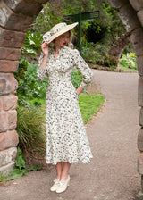 1930s / 70s Eliza Dress in Magnolia Kiss