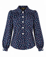 1930s Ellen Blouse - Ocean Pearl
