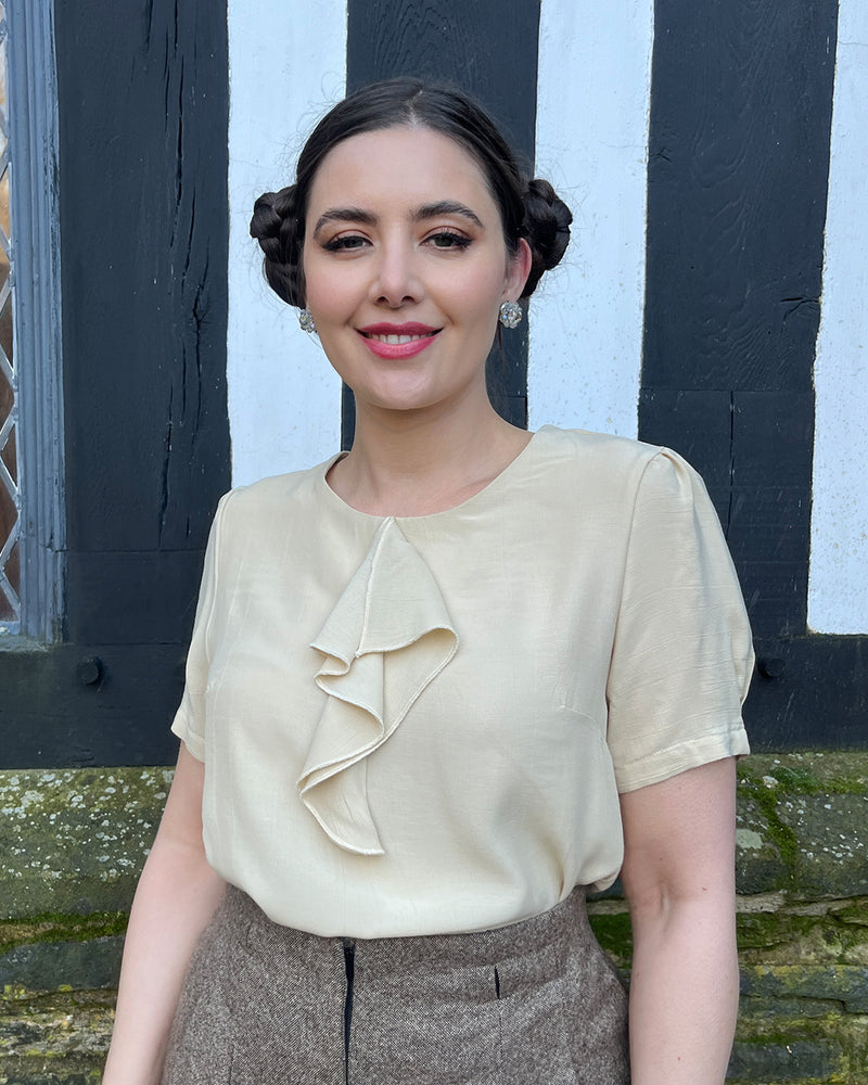 1930s Flounce Blouse - Antique