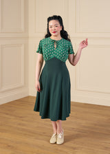 1940s Goodwood Grable Ensemble - Dia Deco Emerald