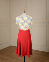 1940s Grable Tea Dress - Summer Spray