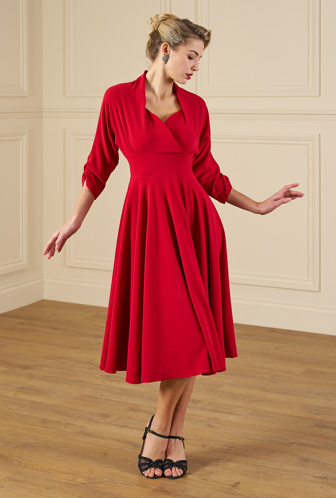 1950s Grace Dress - Red