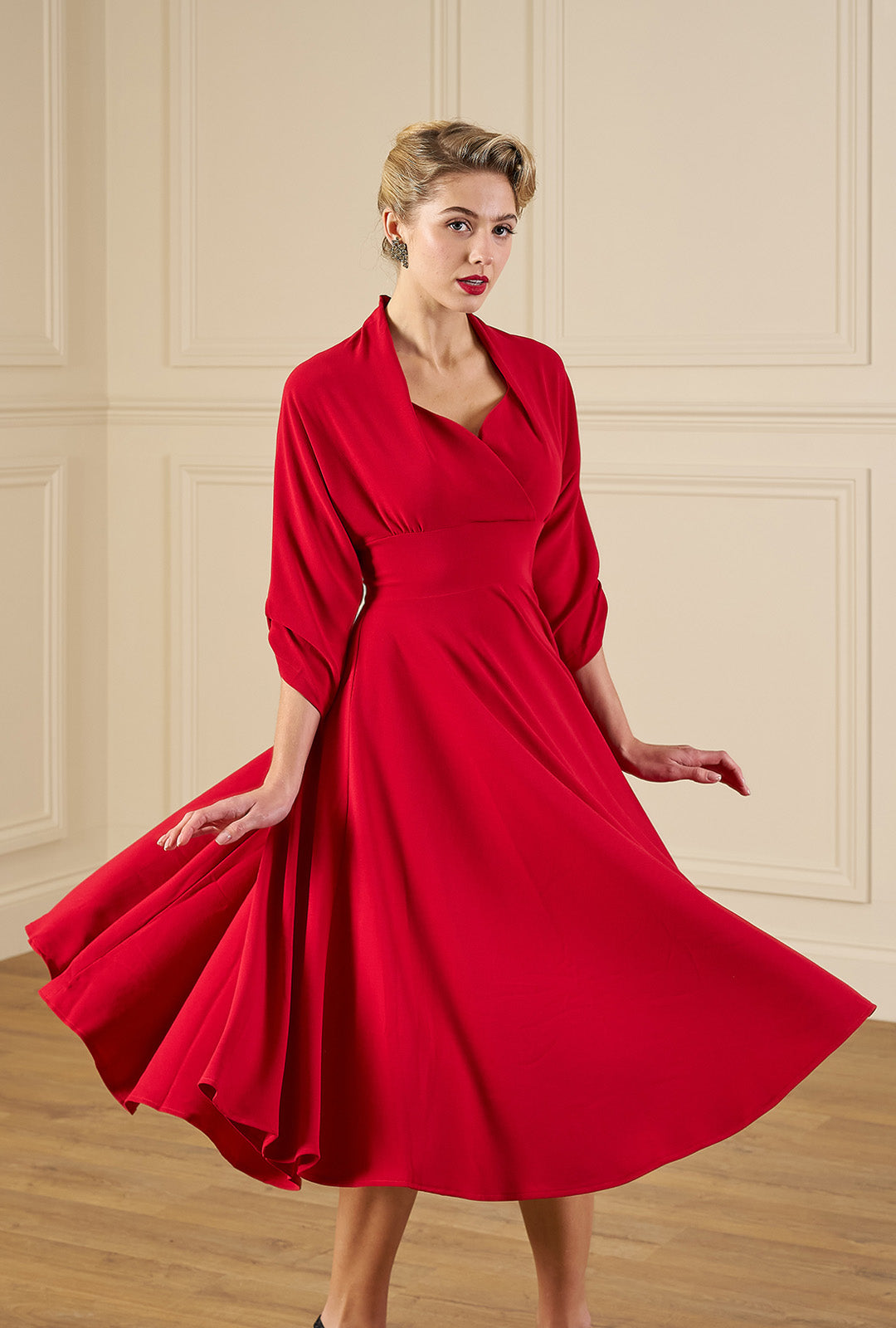 1950s Grace Dress - Red