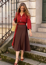 1940s Victory Blouse - Port