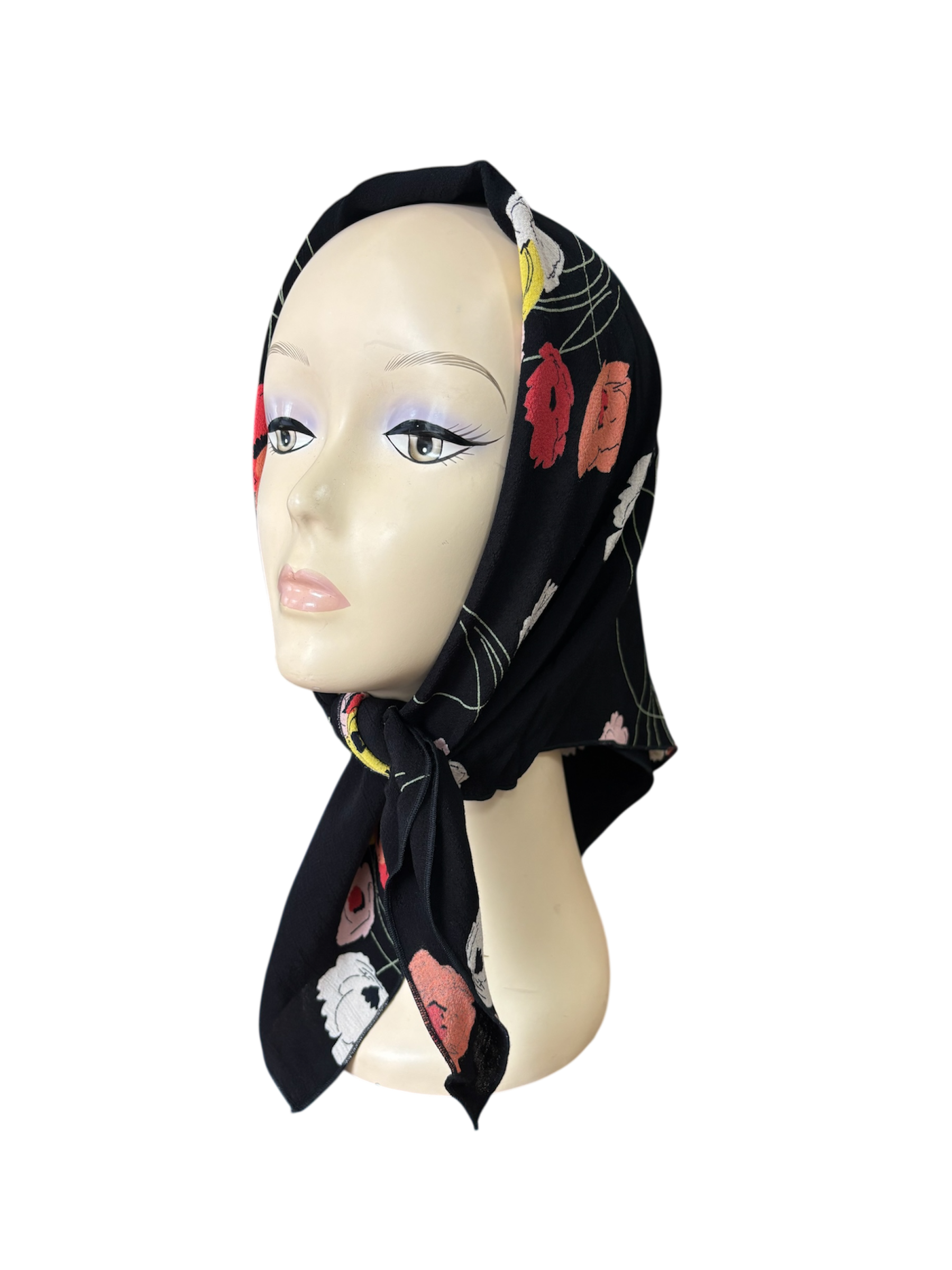 Poppy Crepe Scarf