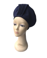 1940s Halo Beret - Navy