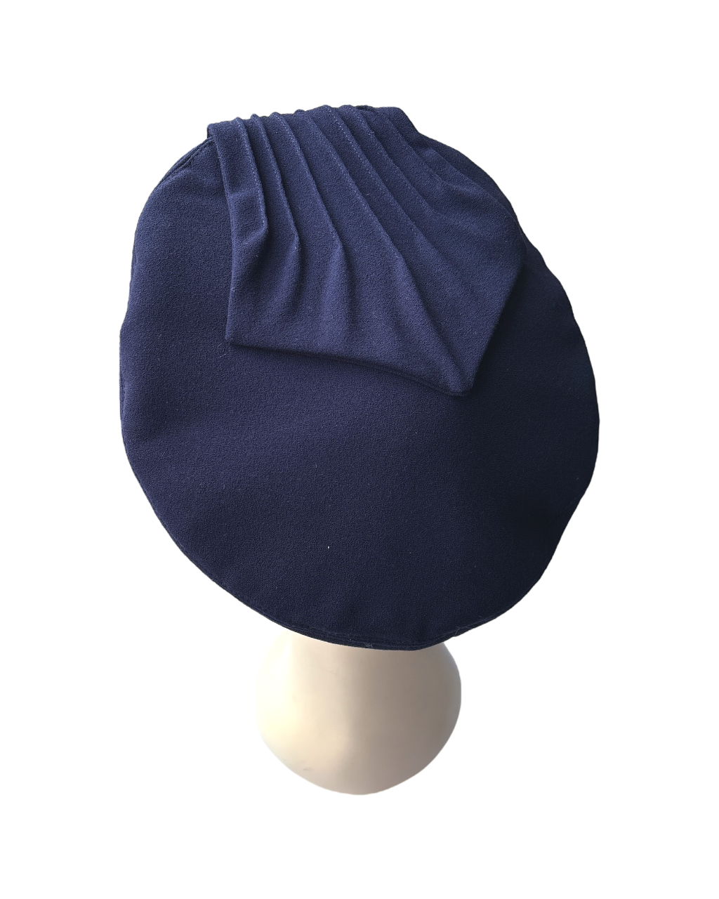 1940s Halo Beret - Navy