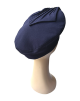 1940s Halo Beret - Navy