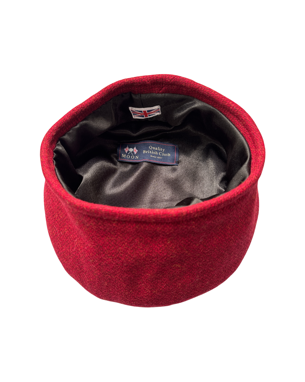 1940s Halo Beret - Ruby Red Wool
