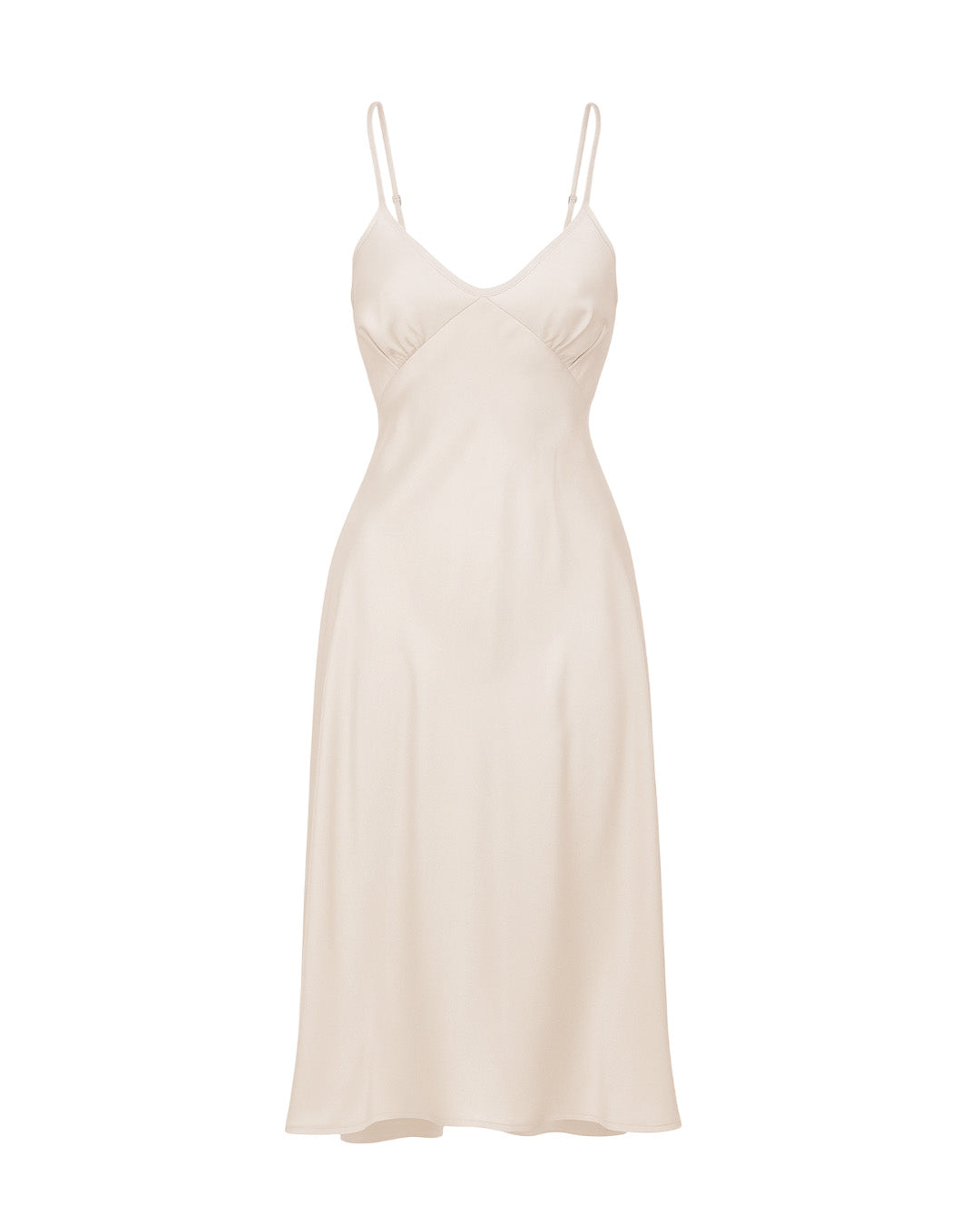 1930s Luxe Bias Cut Slip - Warm Ivory Silk Blend