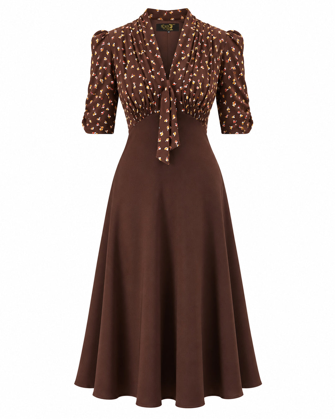 1930s Jitterbug Dress - Earth Pearl