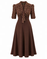 1930s Jitterbug Dress - Earth Pearl