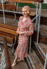 1930s Joanie Bias Cut Dress - Spring Parade - model shot