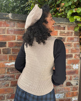 Knitted Waistcoat - Pearl