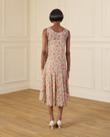 1920s Laverne Dress and Kimono - Hydrangea Georgette