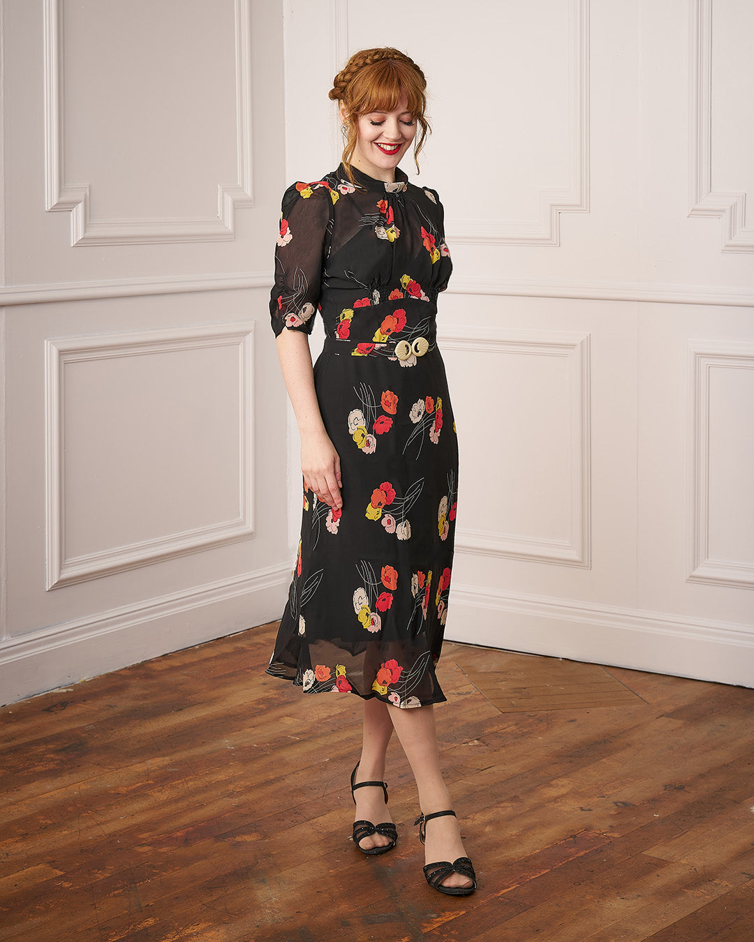 1930s Loretta Bias Dress & Slip - Poppy
