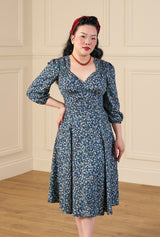 1940s Marian Tea Dress in Marguerite