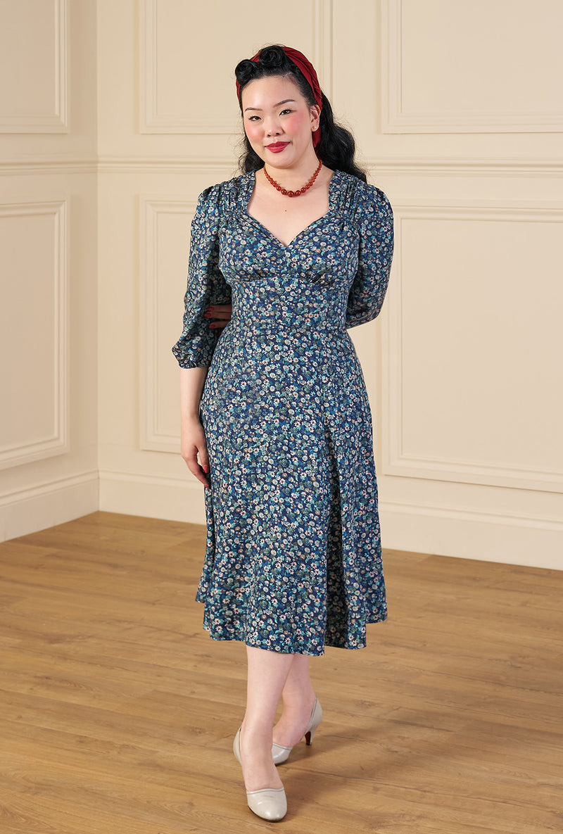 1940s Marian Tea Dress in Marguerite