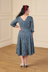 1940s Marian Tea Dress in Marguerite