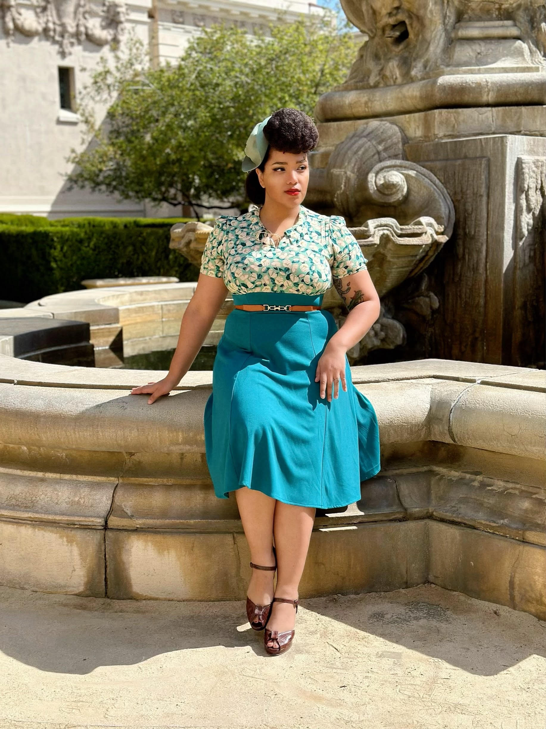 1940s Martha Tea Dress - End of Line
