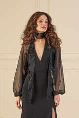 Trim Sash - Black Rose Devore