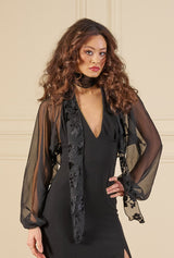 Trim Sash - Black Rose Devore