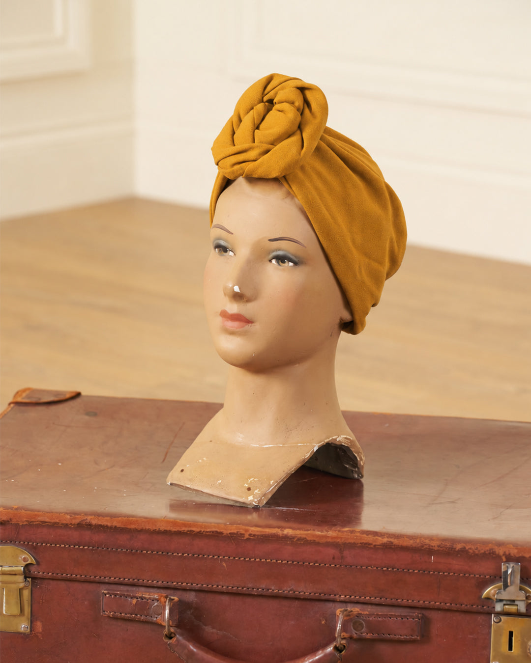 1940s Turban - Mustard
