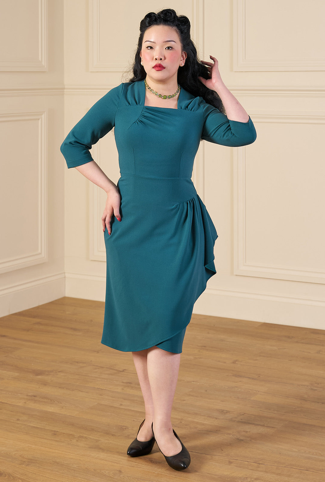 1940s O'Hara Cocktail Dress in Pacific