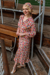 1930s Joanie Bias Cut Dress - Spring Parade