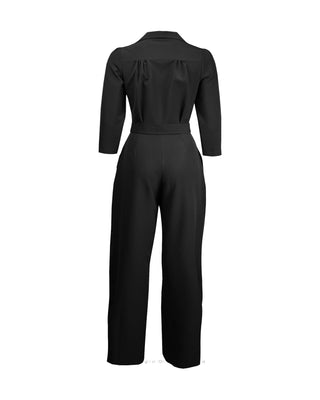 Pretty Retro Jumpsuit - Black