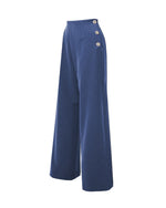 Pretty 1940s Wide Leg Trousers in Airforce Blue