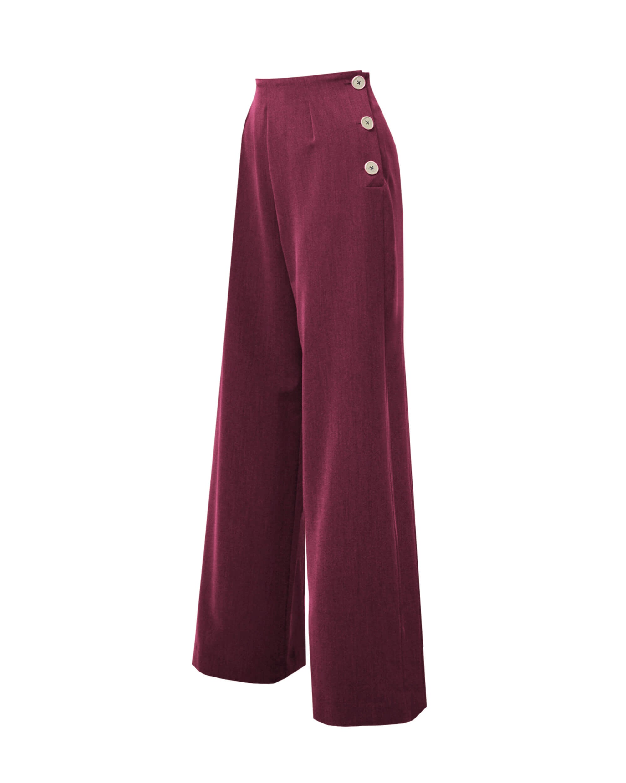Pretty 40s Swing Pants - Wine