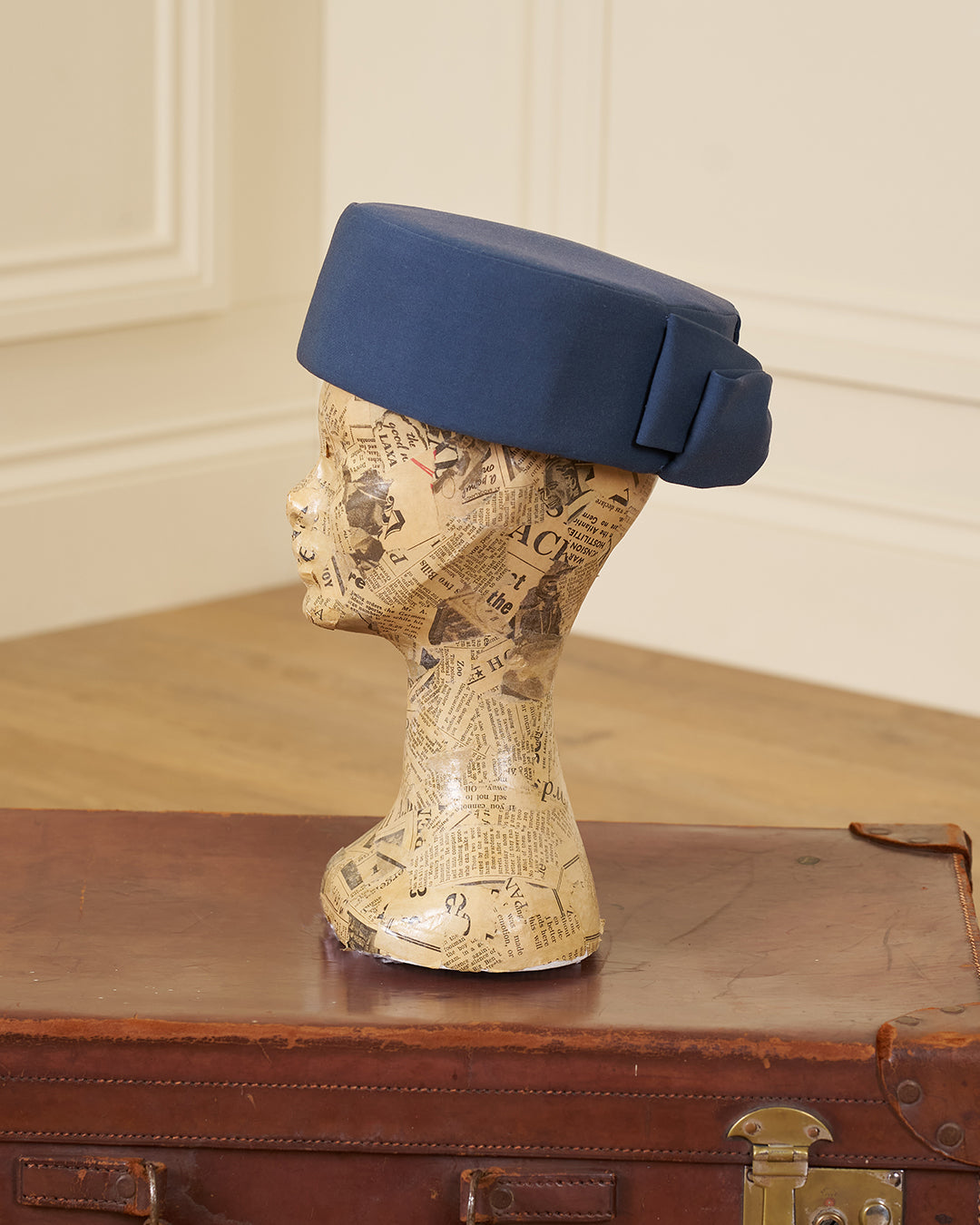 1960s Pill Box Hat - Airforce