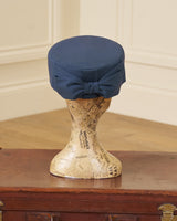 1960s Pill Box Hat - Airforce