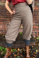 Ladies Plus Fours in Walnut Check Wool