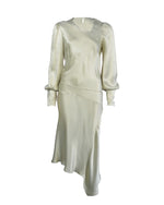 1920s Queenie Dress - Oyster Satin