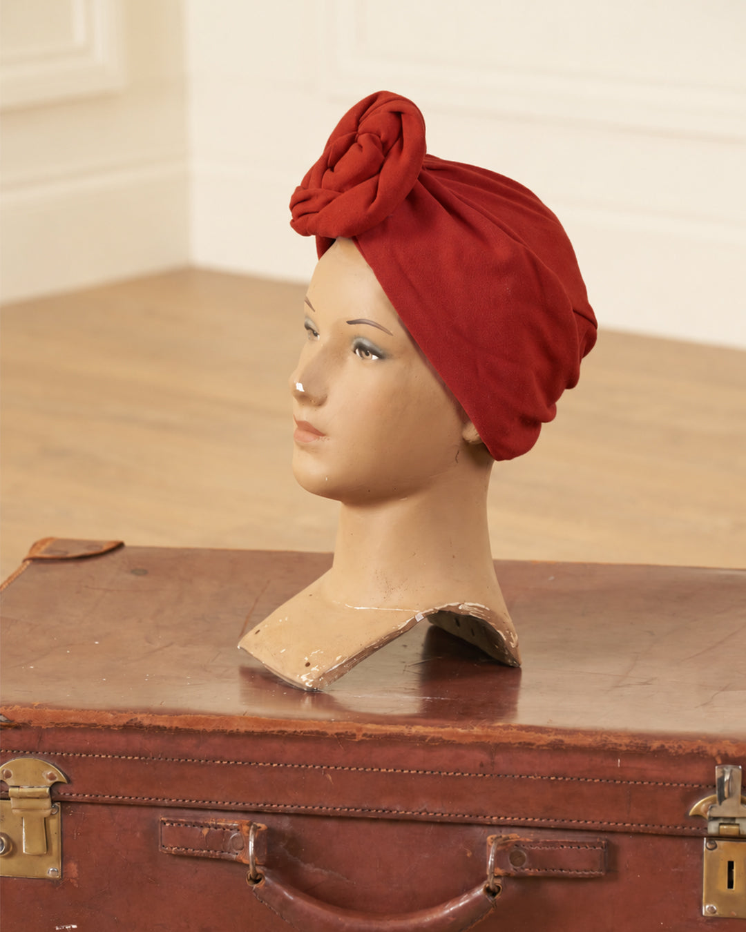 1940s Turban - Rust