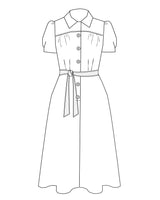 1940s Shirt-Waister Dress - Ocean Pearl