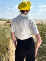 1930s Sailor Blouse - Ivory Crepe