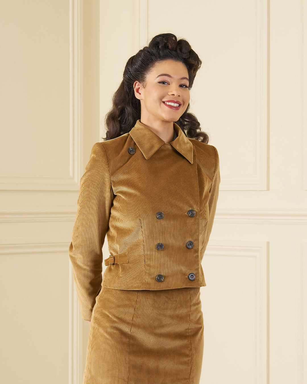 1930s Ski Jacket - Fawn Corduroy