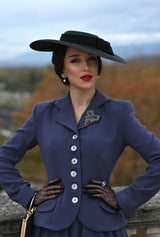 Vintage Tilt Hat - Black