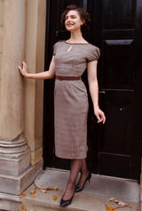 1950s Success Wiggle Dress in Plaid