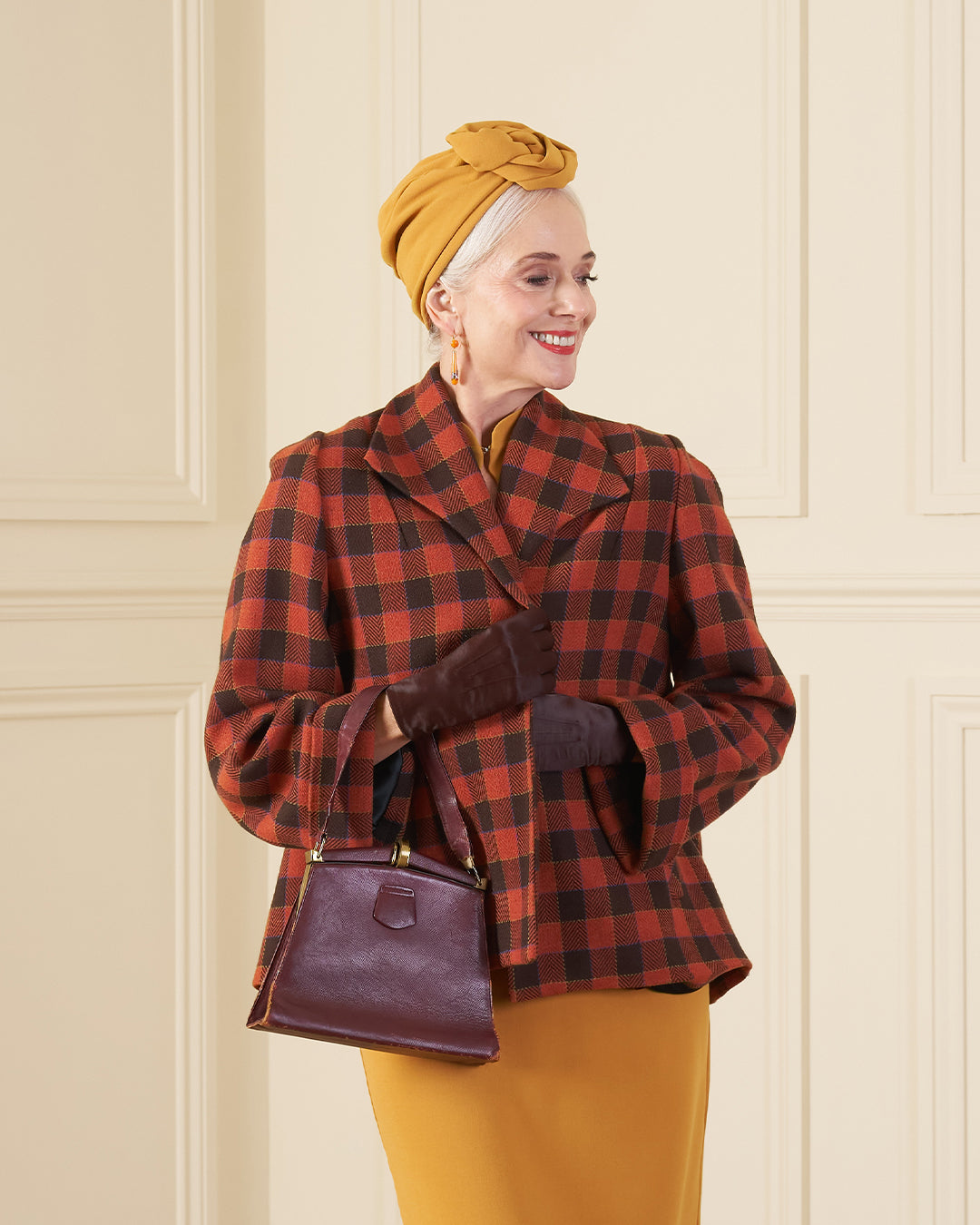 1940s/50s Swing Coat - Rowan Check