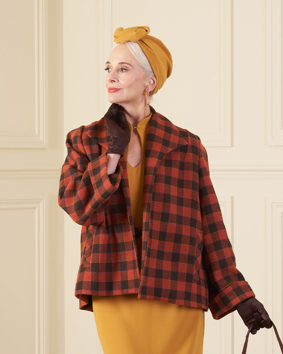 1940s/50s Swing Coat - Rowan Check