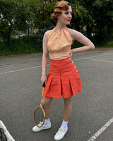 1930s Pleated Shorts - Limited Edition Rust