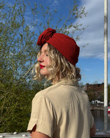 1940s Turban - Rust
