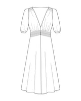 1940s Vera Tea Dress - Ocean Pearl